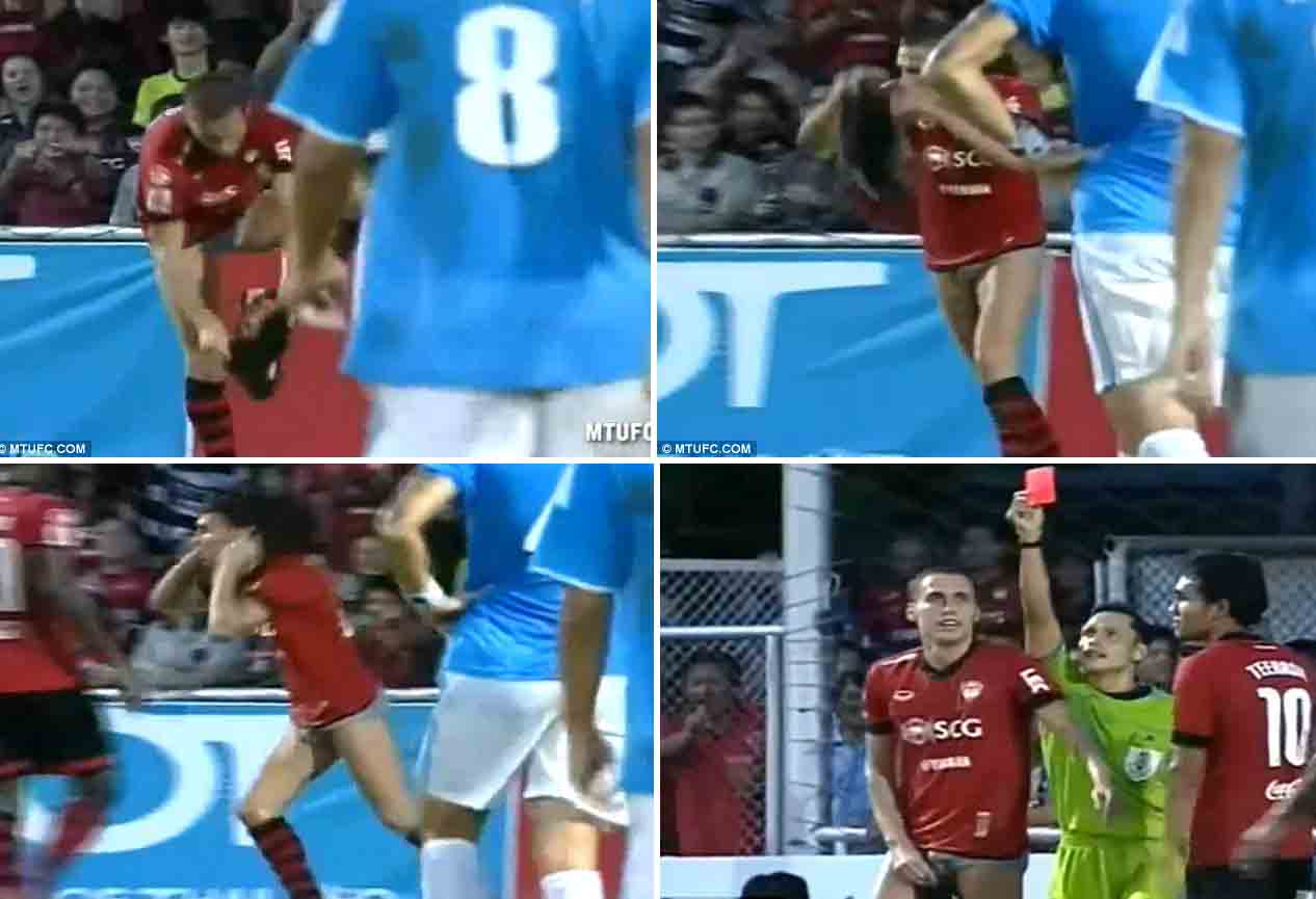 Diusir Wasit, Selebrasinya Copot Celana Sih!